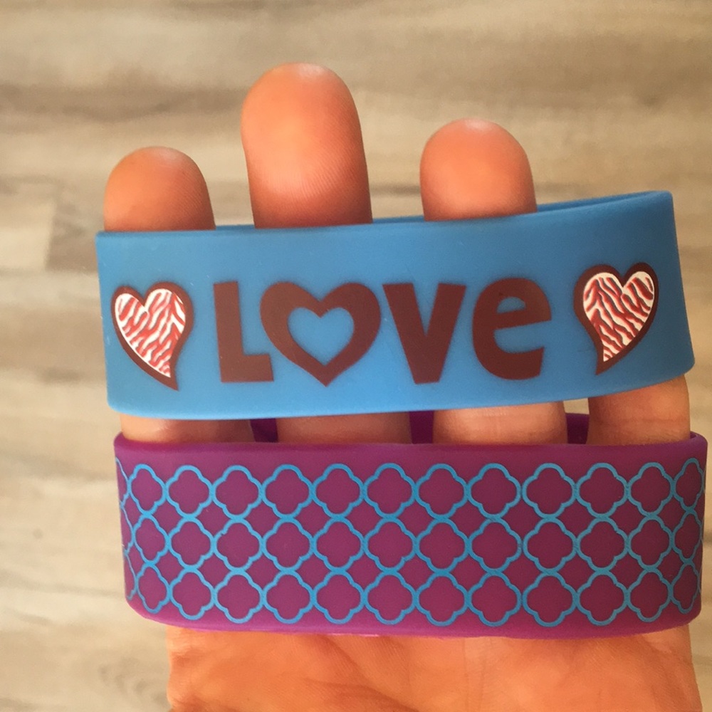 Two Rubber Bracelets